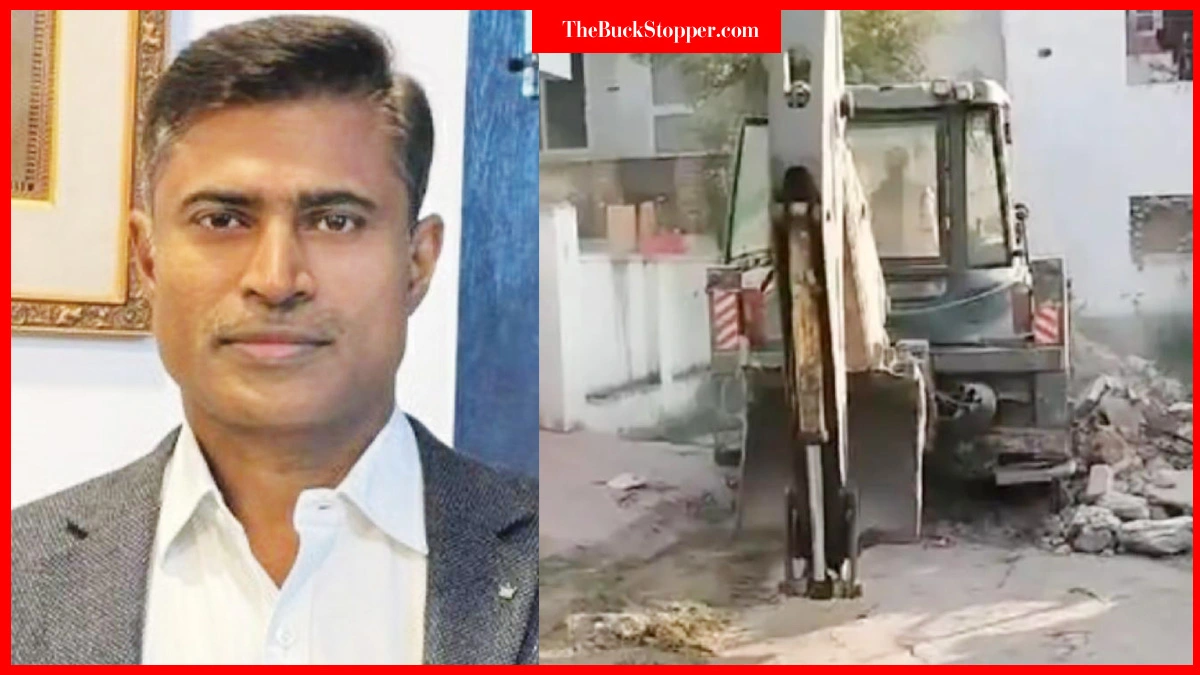 Yogi bulldozer in Rajasthan, razes house of Gogamedi’s shooter