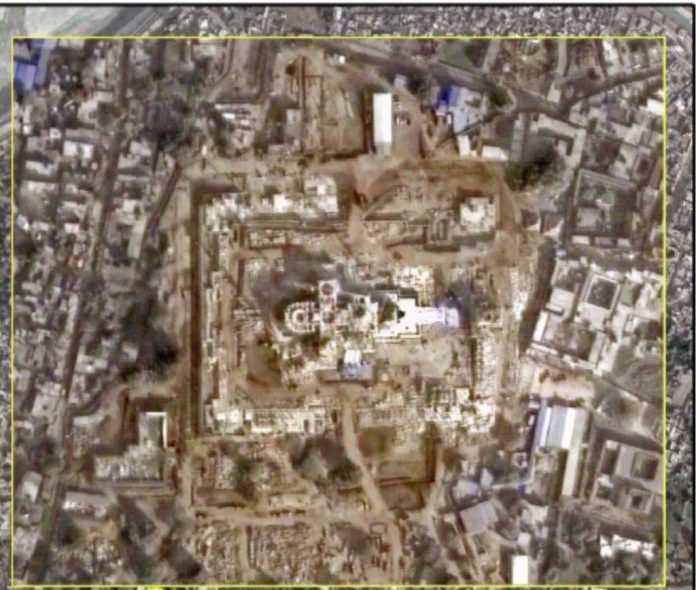 Pictures of Ayodhya Ram Temple from ISRO satellites